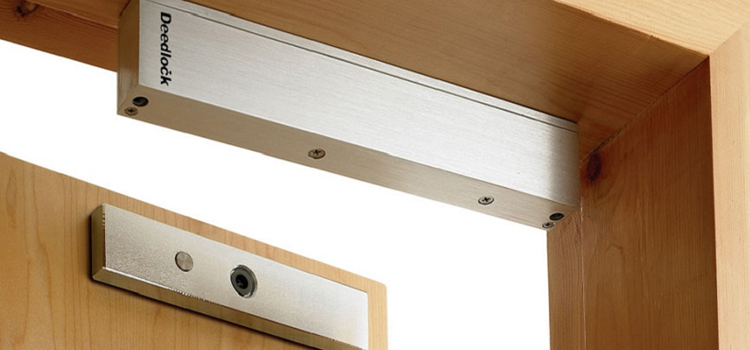 Magnetic lock installation Cambria